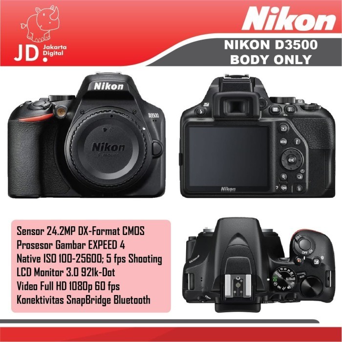 Nikon D3500 Body Only / Bo Termurah Terlaris Promo