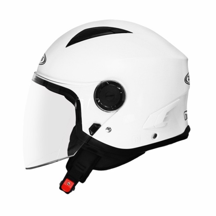 Zeus Zs617 White Gloss Helm Half Face Original Zeus Termurah Terlaris Promo