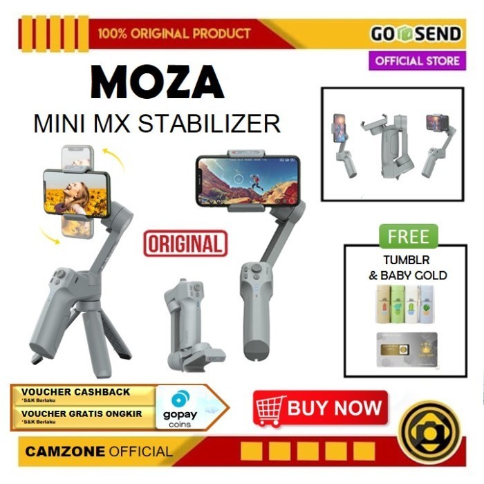 Moza Mini Mx Gimbal Stabilizer Hp Smartphone Termurah Terlaris Promo