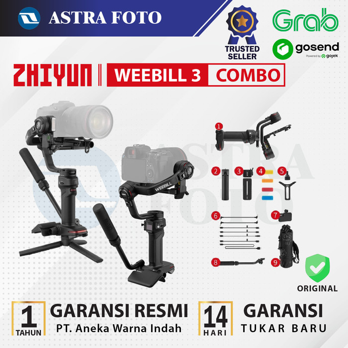 Zhiyun Weebill 3 Combo Gimbal Stabilizer Kamera Zhiyuntech Tech Resmi Termurah Terlaris Promo
