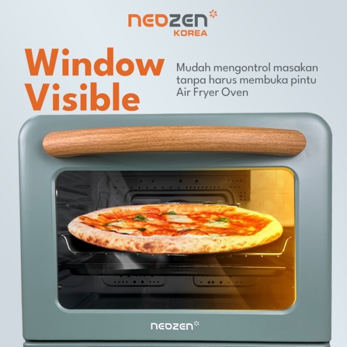 Neozen Air Fryer Oven - Low Watt 20 Liter - Green Tosca