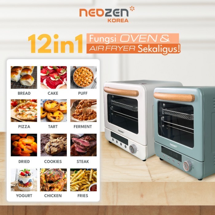 Neozen Air Fryer Oven - Low Watt 20Liter - Ivory