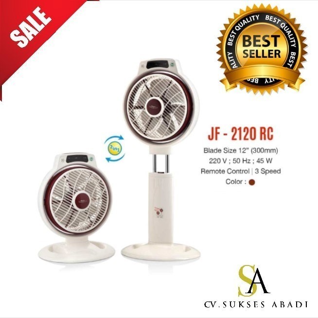 Maspion Jf 2120Rc Box Fan 12Inch 2In1 Stand Box Fan Remote Jf-2120 Termurah Terlaris Promo