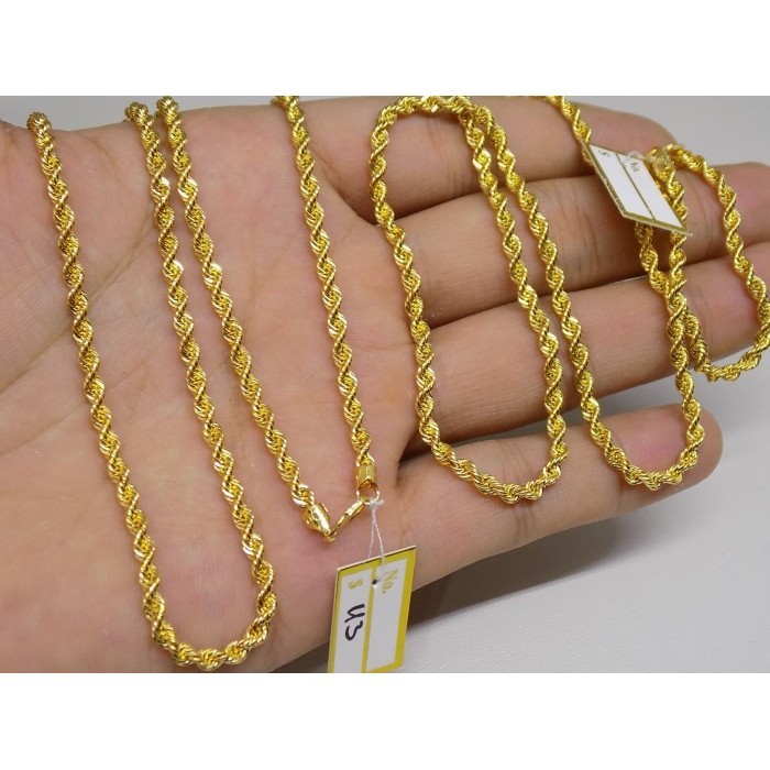 Kalung Rantai Tambang Emas Kuning Terbaru Mas 700 Original
