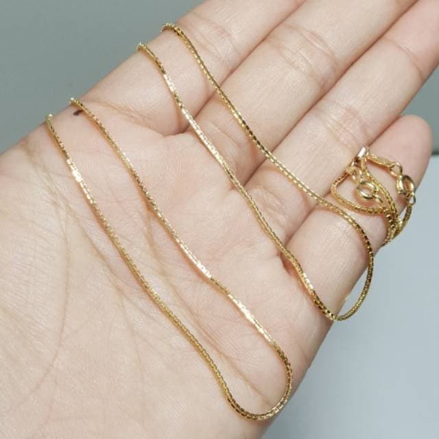 Kalung Italy Santa Emas Asli 375