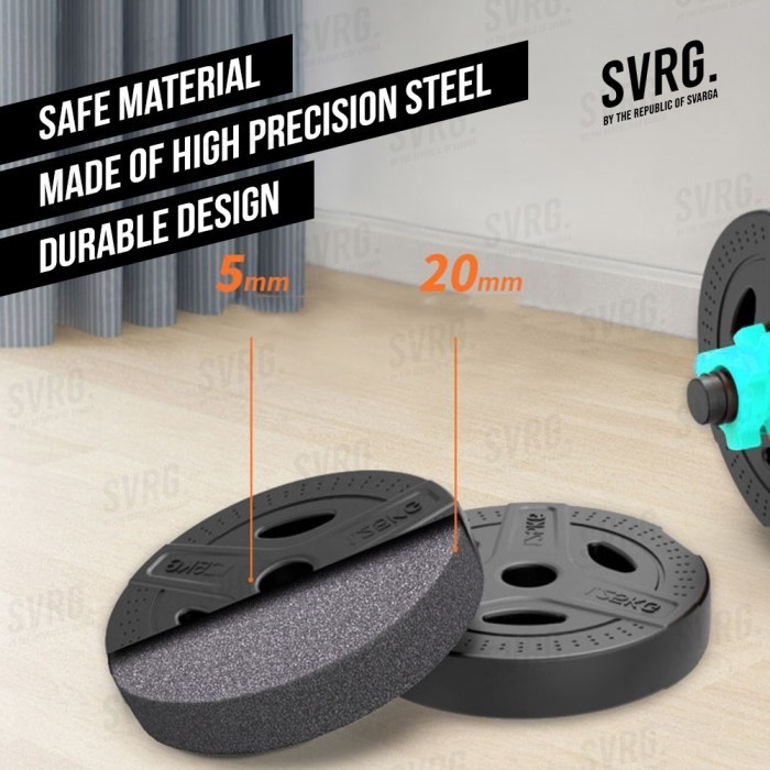 Svrg. Adjustable Barbel 6 In 1 - Dumbbell - 10Kg - 20Kg - 30Kg - 40Kg