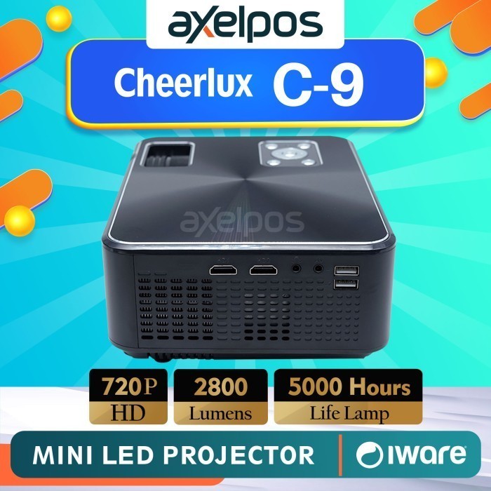 Mini Proyektor / Mini Led Proyektor / Mini Led Projector Cheerlux C9 Termurah Terlaris Promo