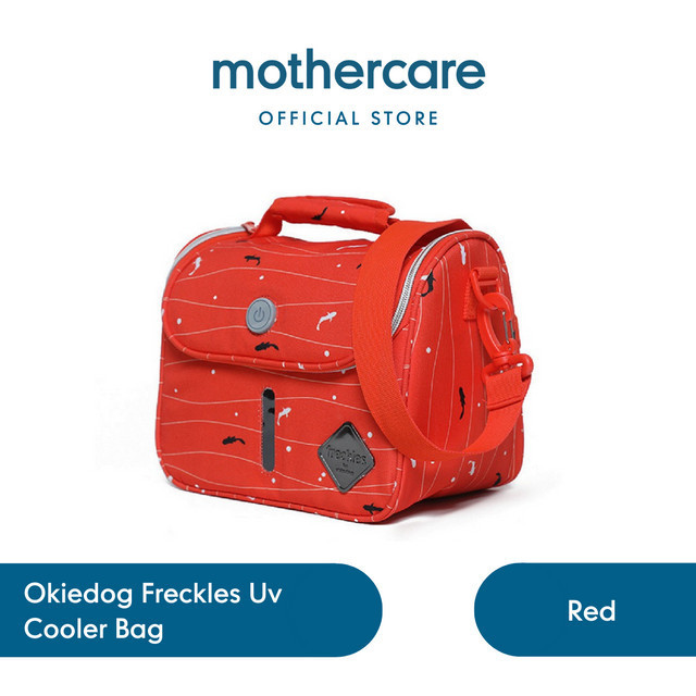 Okiedog Freckles Uv Cooler Bag Shark Red - Tas Pendingin (Merah)