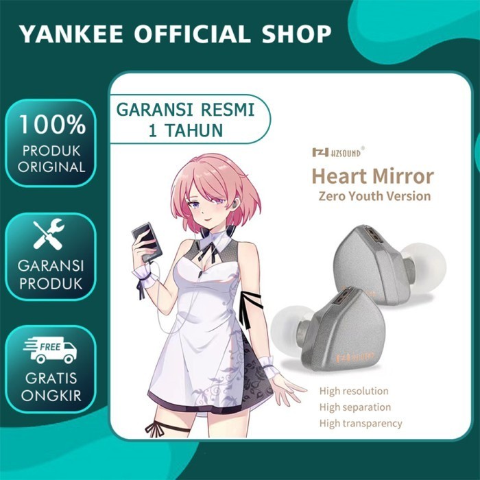 Hzsound Heart Mirror Zero Earphone Hz Iem With Mic Headset Termurah Terlaris Promo