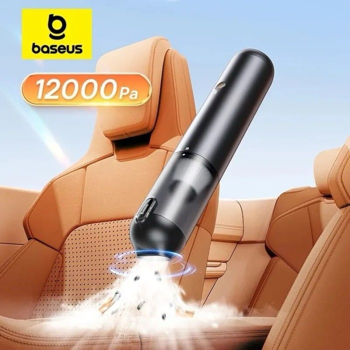 Baseus A3lite Pembersih Vakum Mobil Portabel 12000Pa Hitam Putih