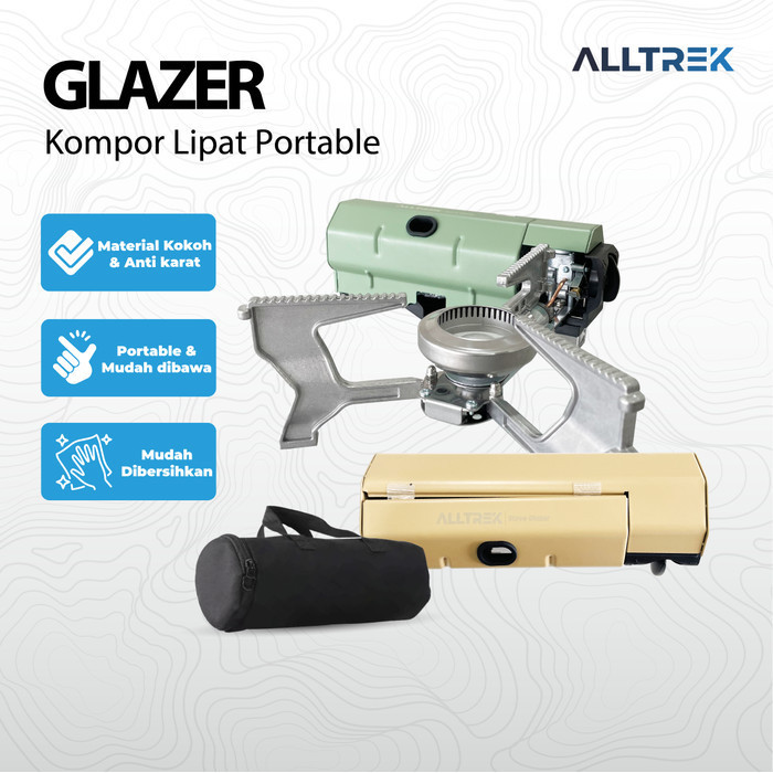 Alltrek Kompor Lipat Glazer Gas Stove Portable Fire Boiler Termurah Terlaris Promo