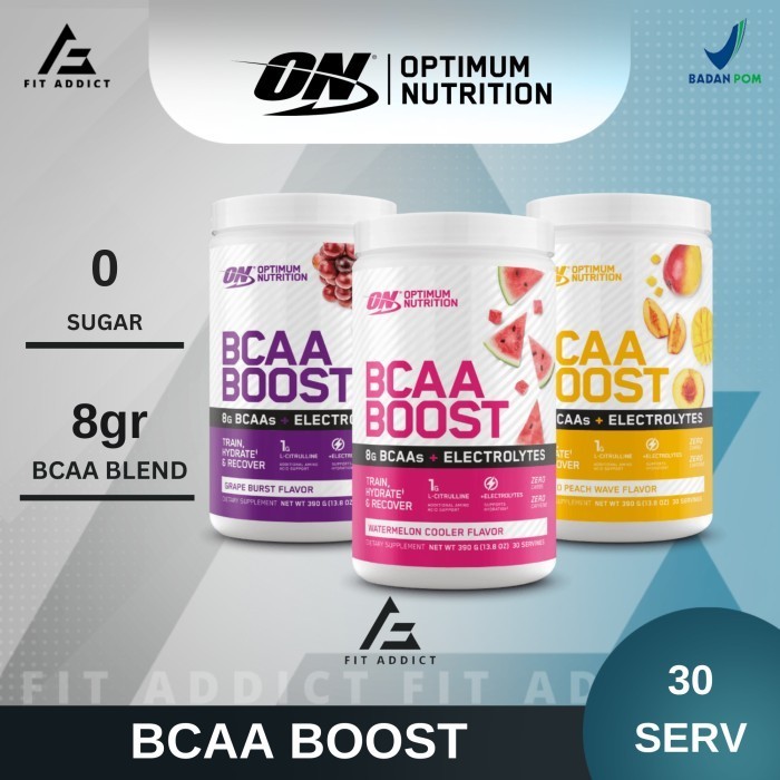 ON BCAA BOOST 30X 30 SERVINGS BCAA POWDER OPTIMUM NUTRITION