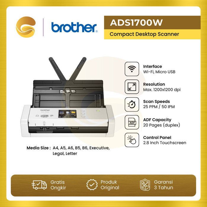Brother Scanner Ads1700W Ads 1700W Scanner Brother Ads 1700 W Wireless