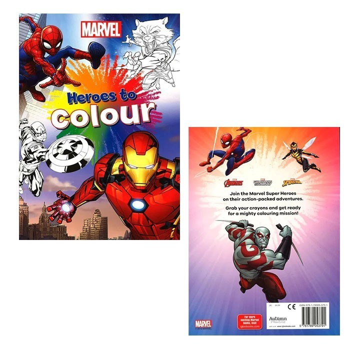 

Coloring Book Hero Colouring Marvel: Marvel Mixed: Heroes To Colour