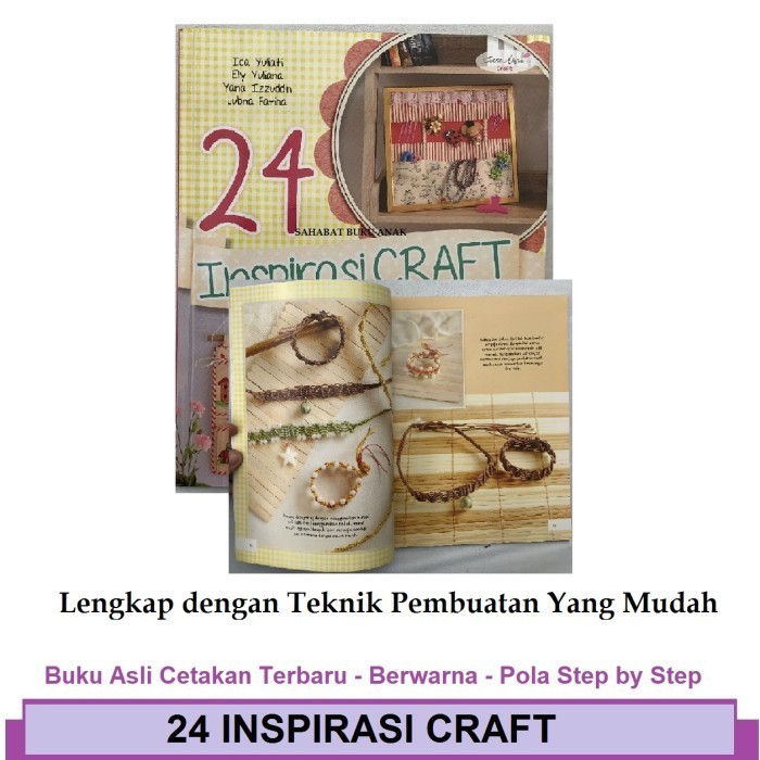 

Buku Keterampilan 24 Inspirasi Craft Ragam Pernik Diy Do It Yourself
