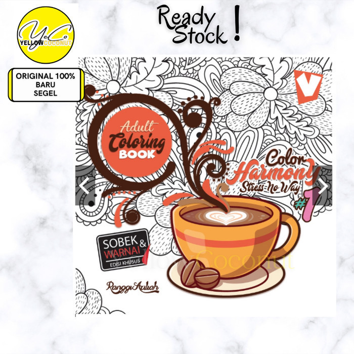 

Color Harmony Adult Coloring Book (Buku Mewarnai Dewasa) 1, 2, 3
