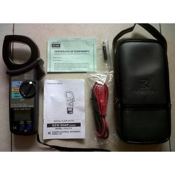 Kyoritsu 2002Pa Tang Ampere Digital / Clamp Meter 2002 Pa Ori