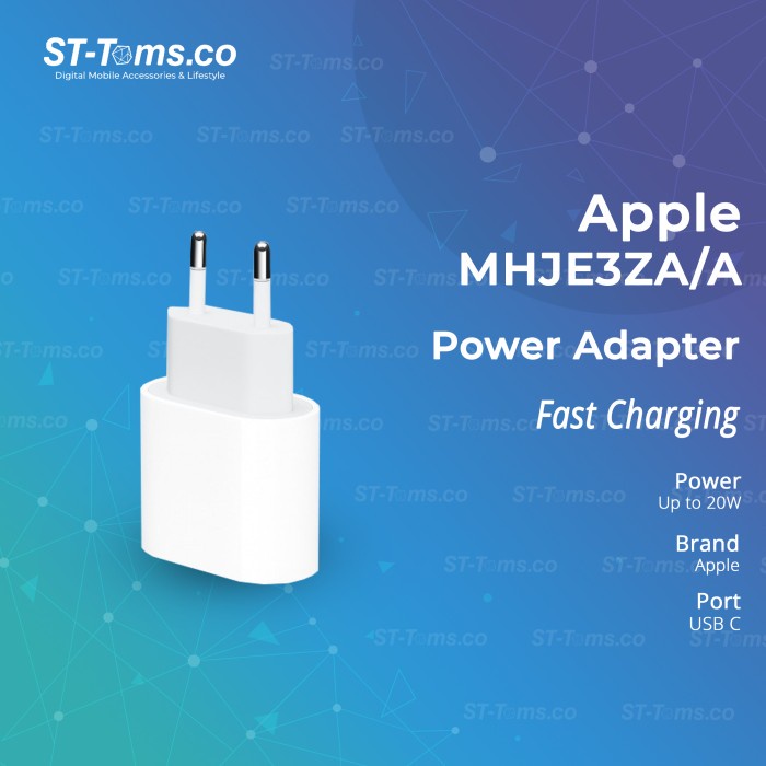 Apple Usb-C 20W Power Adapter Charger Iphone 12 Pro Max Original Mhje3