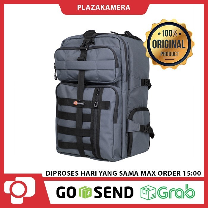 Quarzel Madmax Tas Ransel Kamera - Grey