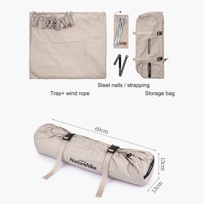 Tenda Canopy Naturehike Nh20Tm004 Pleased Tent Tarp Cotton