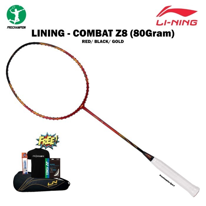 Raket Badminton Lining Combat Z8 / Combat-Z8 80Gr Original