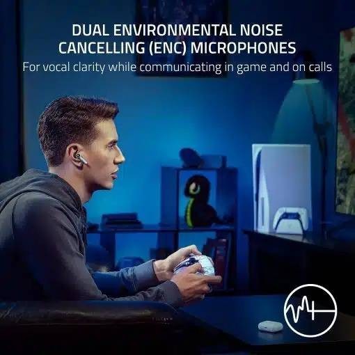 Razer Hammerhead Hyperspeed Wireless Multi-Platform Earbuds For Ps5/Pc