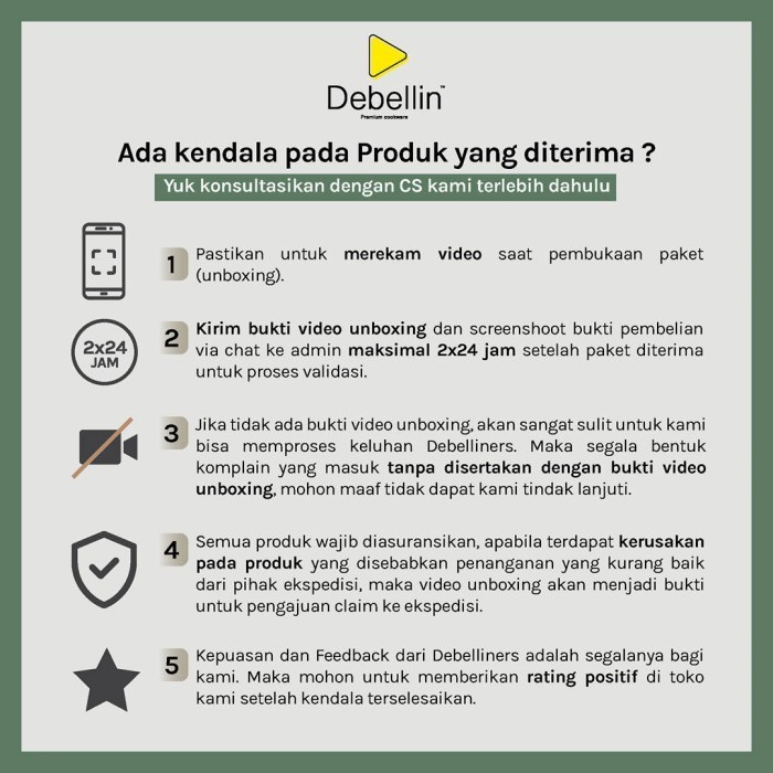 Debellin Premium Cookware Set - Daily Cookware Granite Package