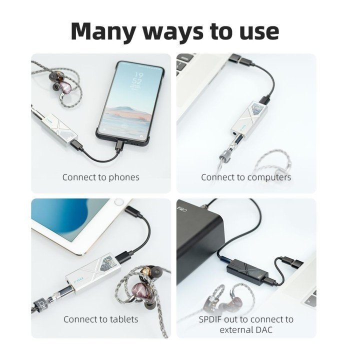 Fiio Ka13 Premium Portable Dac/Amp Desktop-Grade Amplification Ka 13 Termurah Terlaris Promo