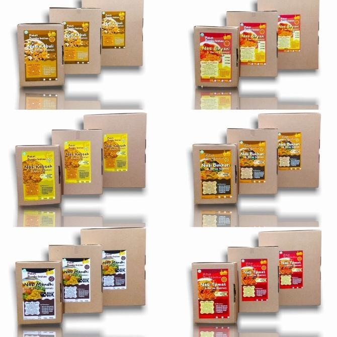 

Paket Komplit Instan Nasi Kebuli Kabsah Biryani Briyani Bukhori Mandhi TK