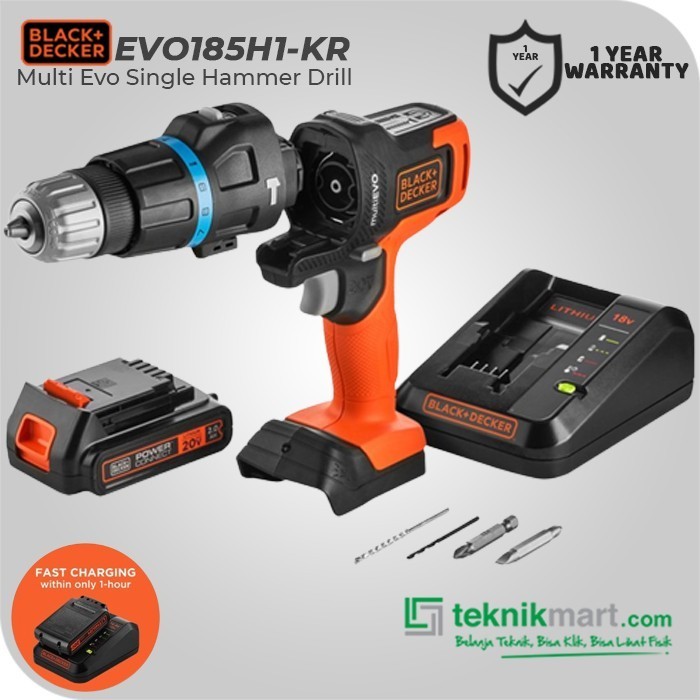 Black & Decker Multi Evo Hammer Drill Head 18/20V Evo185H1 Termurah Terlaris Promo