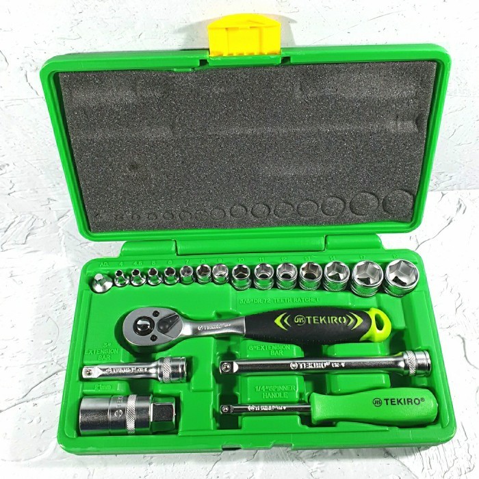 TERMURAH - KUNCI SOK 21 PC TEKIRO-SOCKET SET TEKIRO-HAND SOCKET SET TEKIRO