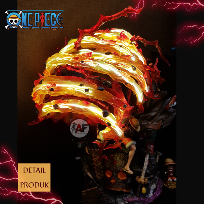 Statue One Piece Luffy Red Roc Big 58Cm Monkey D Studio Design Recast