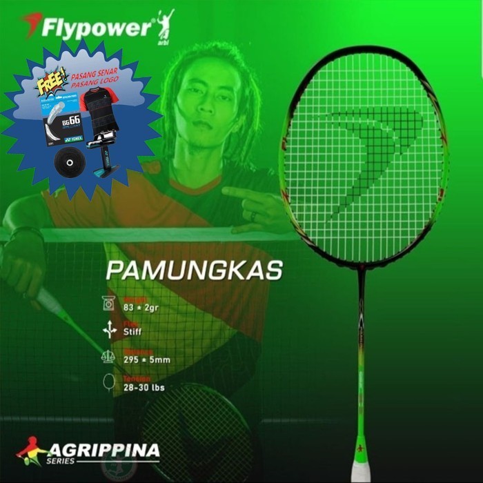 New Flypower Pamungkas Raket Badminton Original
