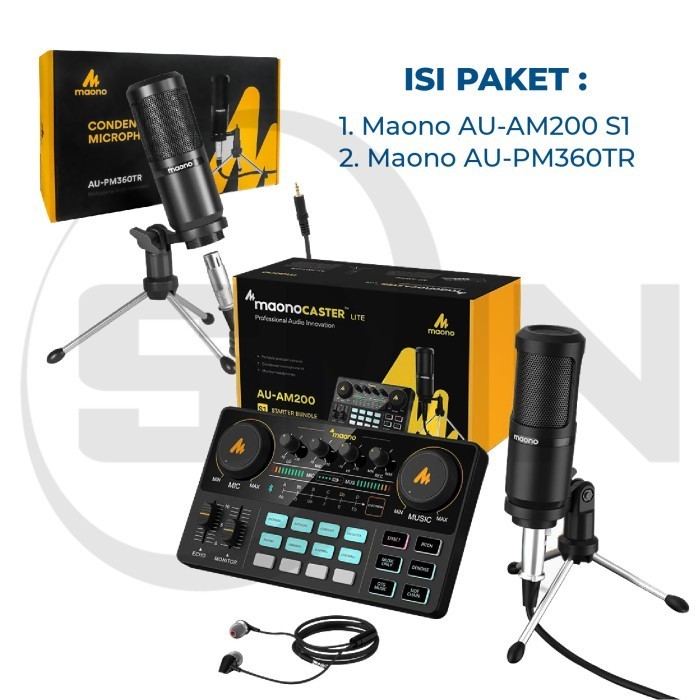 Paket Podcast 2 Orang Maono Am200 Pemula Streaming Podcasting