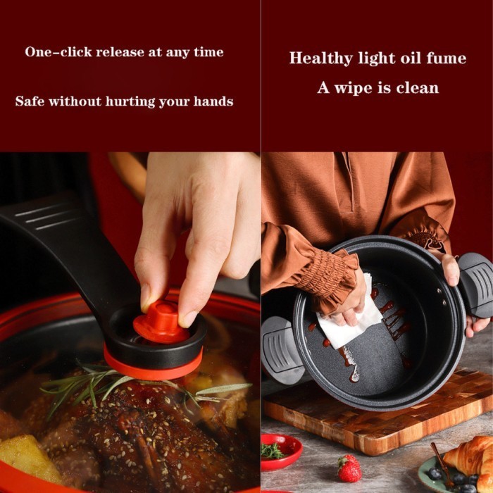 Arami Ahiru Panci Presto 7 Liter Batu Maifan Cooker Anti Lengket Masak