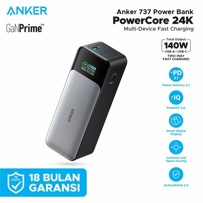 Powerbank Anker Ganprime 737 24000Mah - A1289