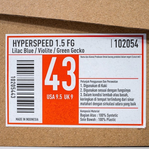 Sepatu Bola Specs Hyperspeed 1.5 Fg Lilac Blue 102054 Original Bnib