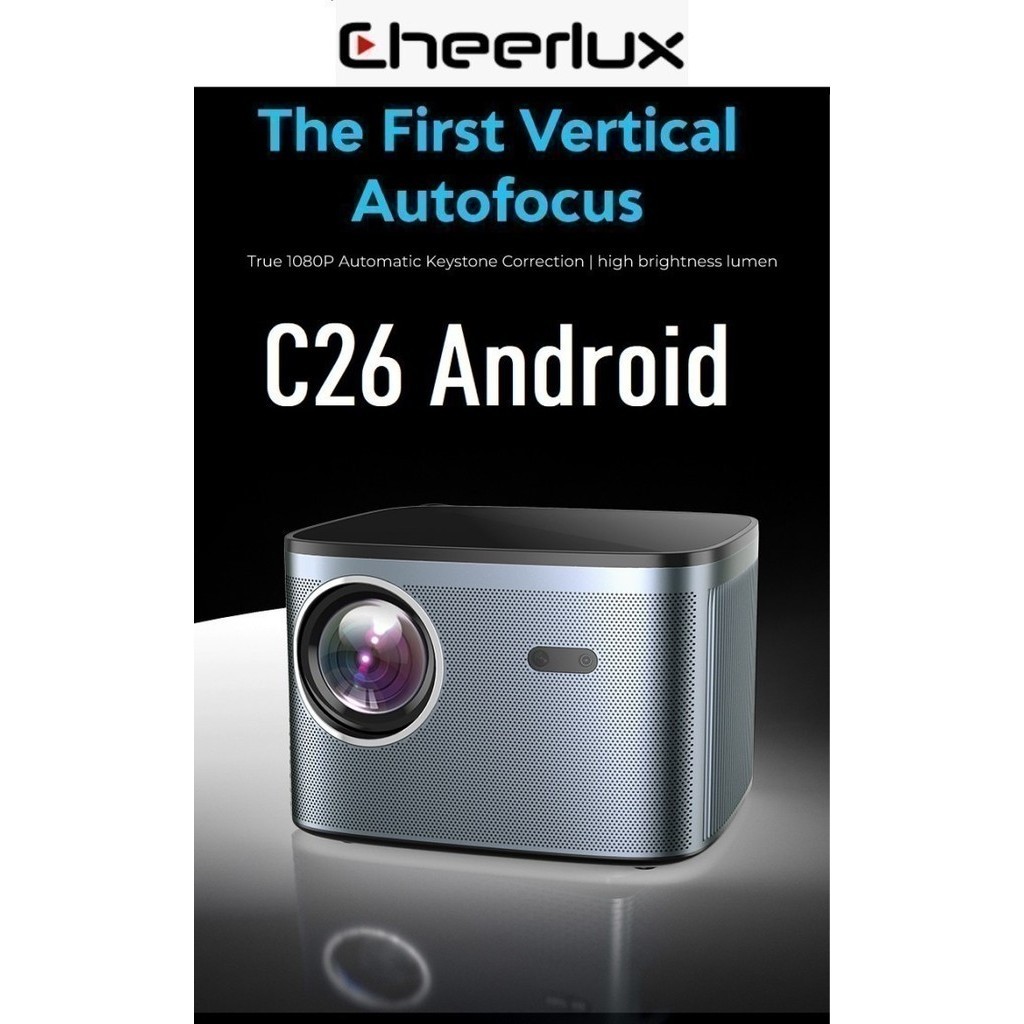 Proyektor Cheerlux C26 Android Projector 280 Ansi Auto Focus Digital