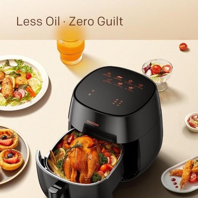 Coocaa Air Fryer - Kapasitas 4L - Digital Preset - (Model: Af-De1) - Kenziemalfoy