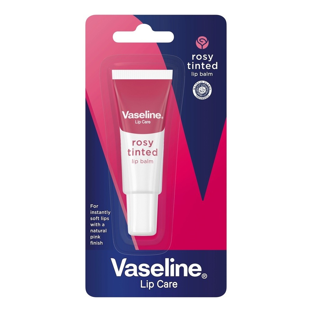 Vaseline Lip Balm Pelembab & Pencerah Bibir Rosy Tinted 10g - Lip Care Image 4