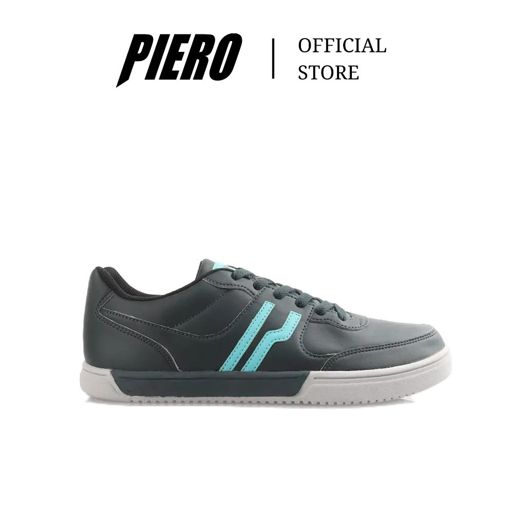 PIERO SEPATU SNEAKERS PRIA ROUTE GREY MINT P10818