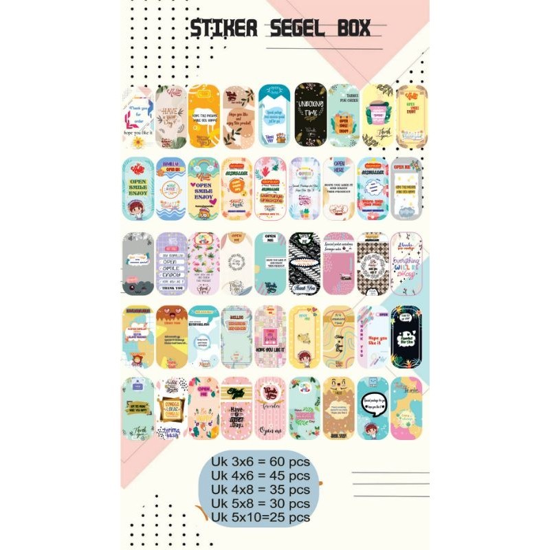 

STIKER SEGEL BOX 1