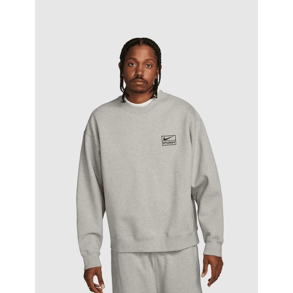 Nike x Stüssy (Stussy) Fleece Crewneck Sweatshirt - Size L
