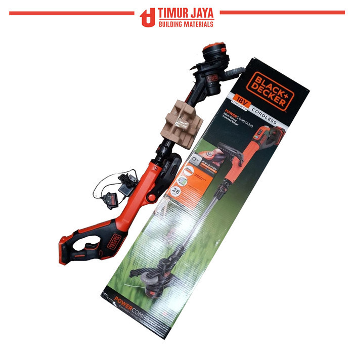 Black Decker Potong Rumput Cordless Grass Trimmer 18 V Baterai Makita
