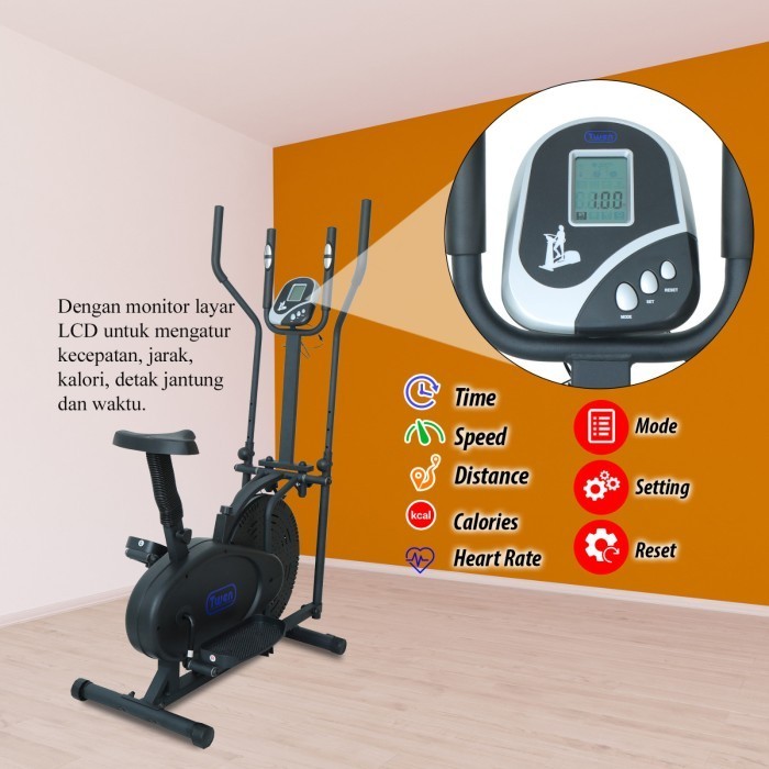 Twen E6 Orbitrack Tracer Elliptical Bike Sepeda Fitness Sepeda Statis