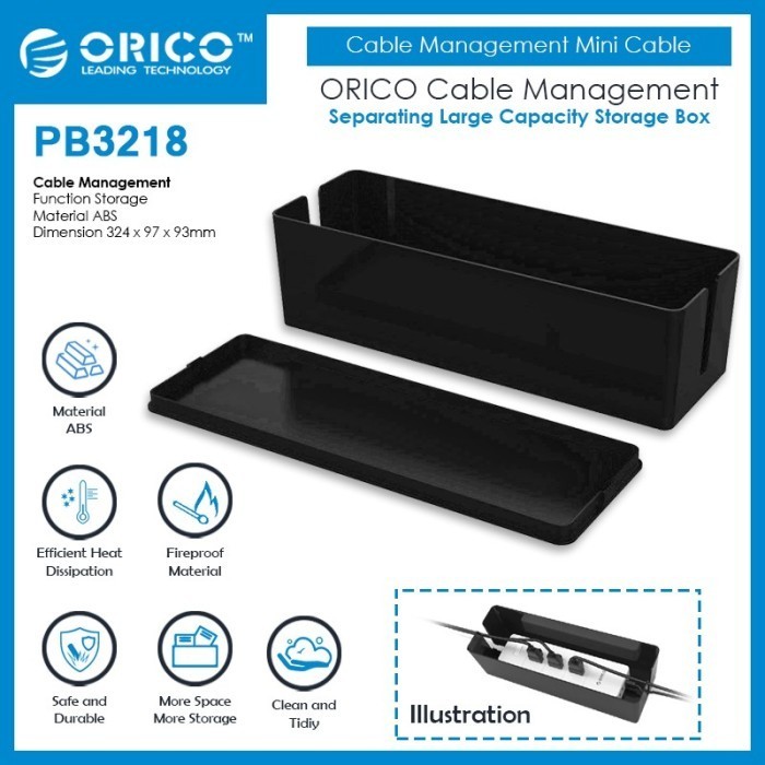 

ORICO CABLE MANAGEMENT MINI CABLE BOX FOR SURGE PROTECTOR - PB3218