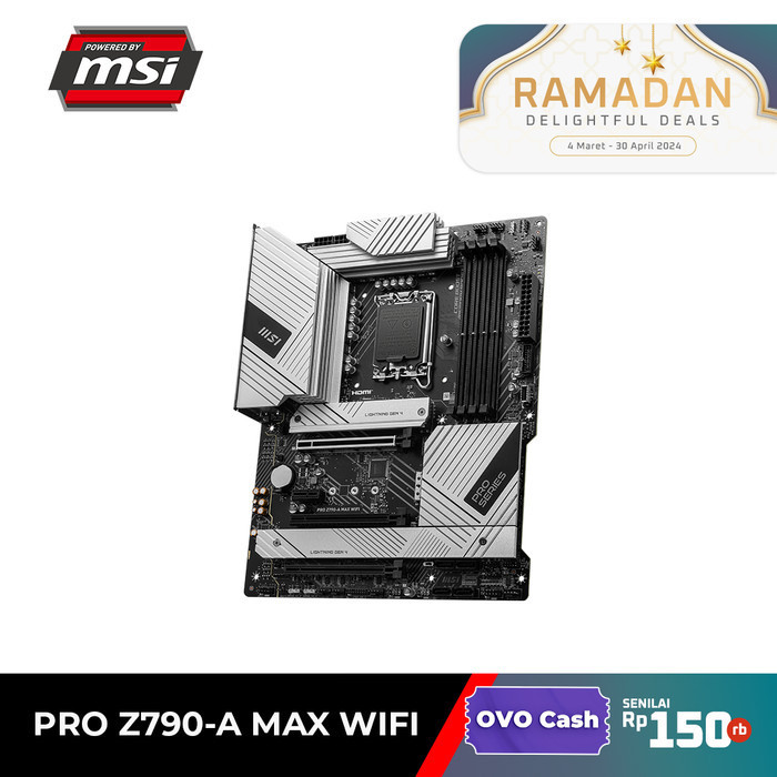 Msi Pro Z790-A Max Wifi Motherboard Intel Z790 Lga 1700 Ddr5 Atx