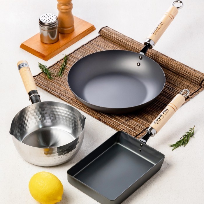 Wajan Jepang Yoshikawa Carbon Steel Tamagoyaki Egg Pan Cook-Pal