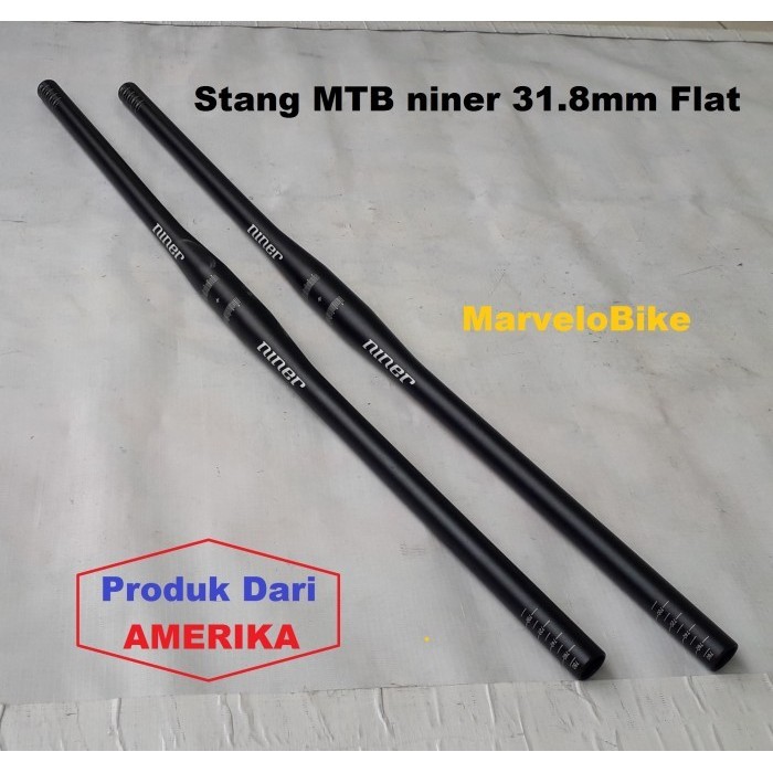 Handle Bar Flat Stang Sepeda Mtb Niner 31.8Mm Flat Oversize