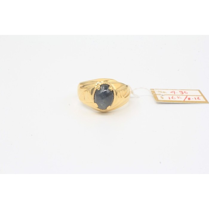 Goldsb1 - Cincin Cowok Perhiasan Emas Kuning Asli Pria 16K Cp490 R16